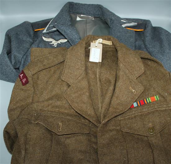 1949 Battle dress jacket & another